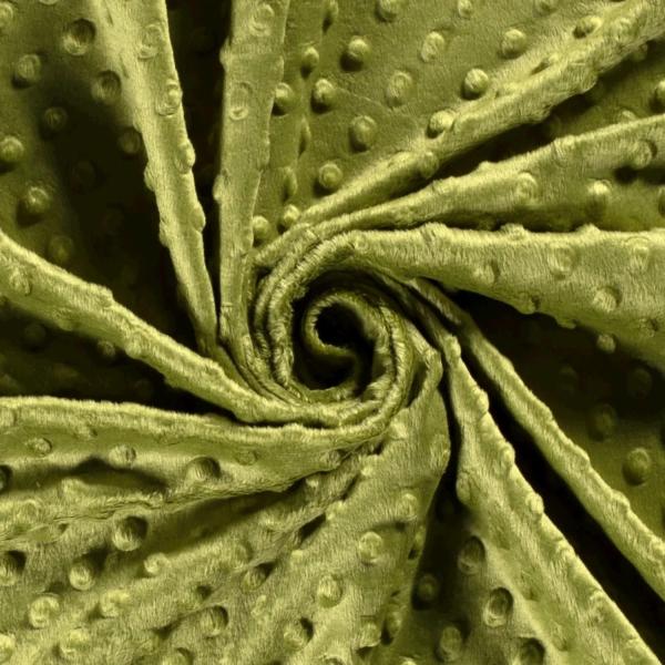 Kuschelfleece mit Microdots in Grün